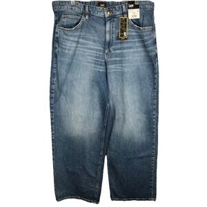Lee Heritage Women's Size 14 M Straight Leg High Rise Blue Jeans New With Tag